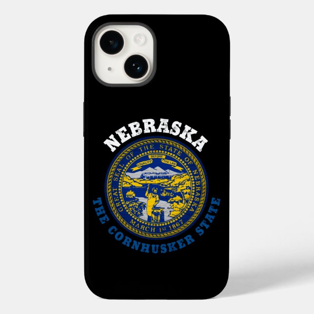NEBRASKA MAJSSKALARSTATENS FLAGGA (Baksida)