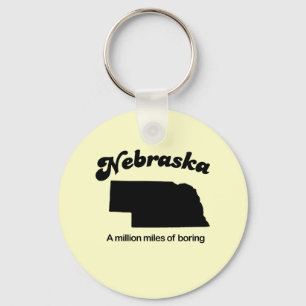 Nebraska Motto - 1 miljon miles trist Nyckelring