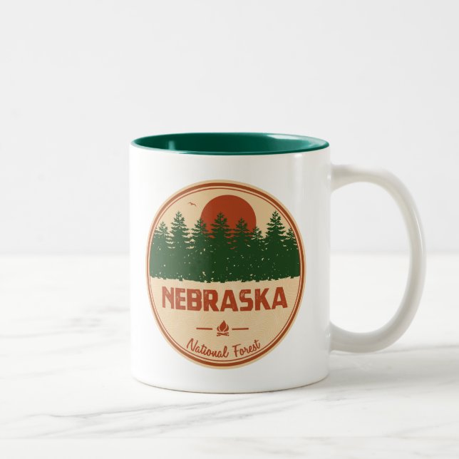 Nebraska National Forest Två-Tonad Mugg (Höger)