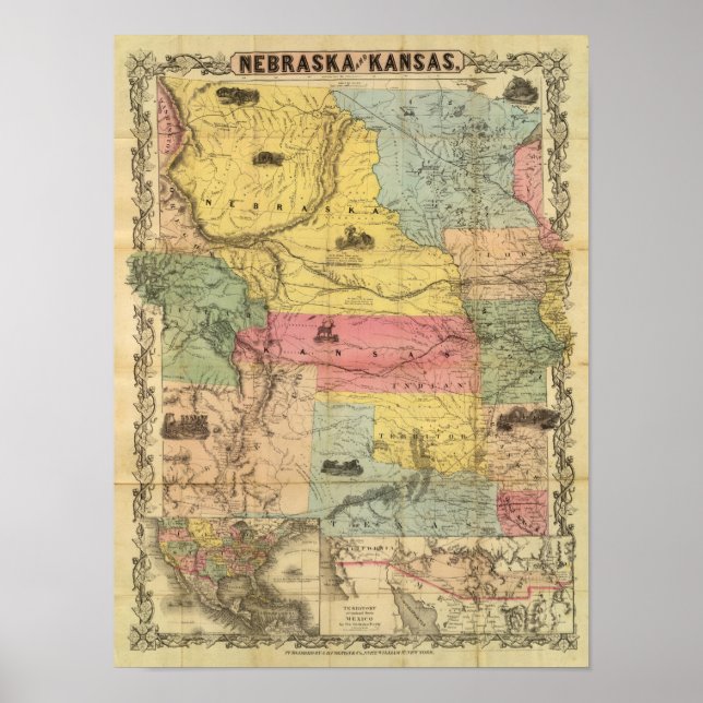 Nebraska och Kansas 2 Poster (Framsidan)