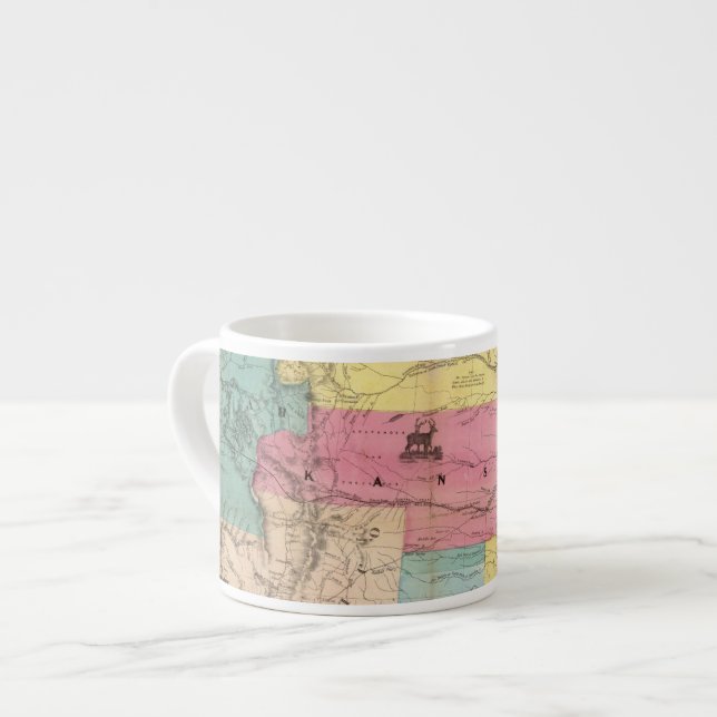 Nebraska och Kansas 3 Espressomugg (Framsida vänster)
