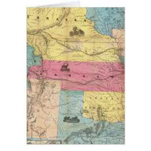 Nebraska och Kansas 3 Hälsningskort