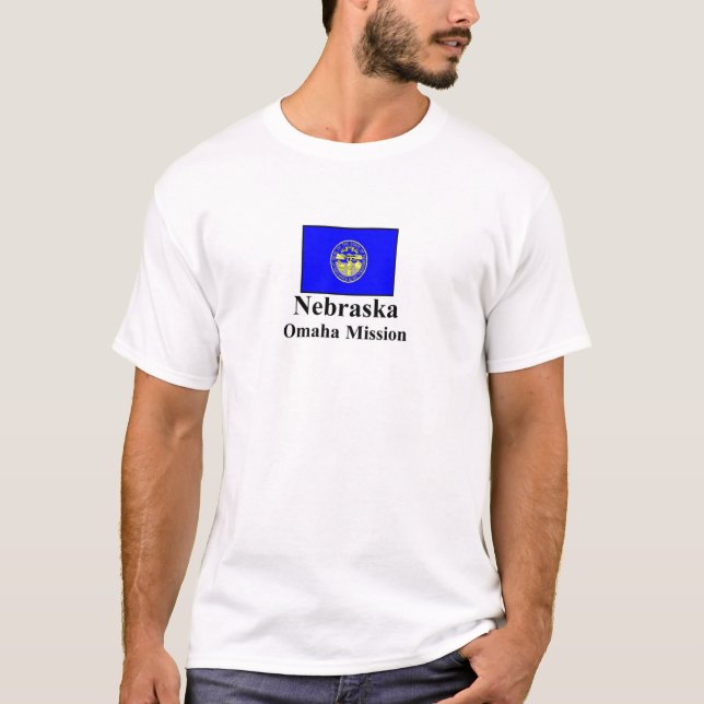 Nebraska Omaha beskickningT-tröja Tee Shirt (Framsida)