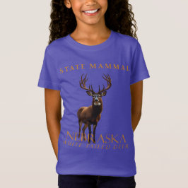 Nebraska-området däggdjur, den vaxade Hjorten T Shirt
