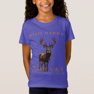 Nebraska-området däggdjur, den vaxade Hjorten T Shirt