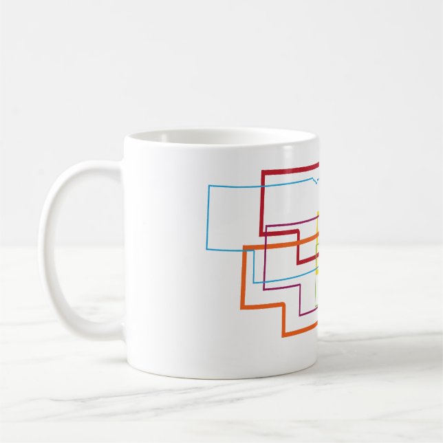 nebraska pride blur kaffemugg (Vänster)