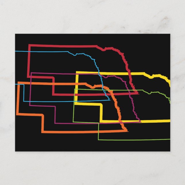 nebraska pride blur vykort (Framsida)