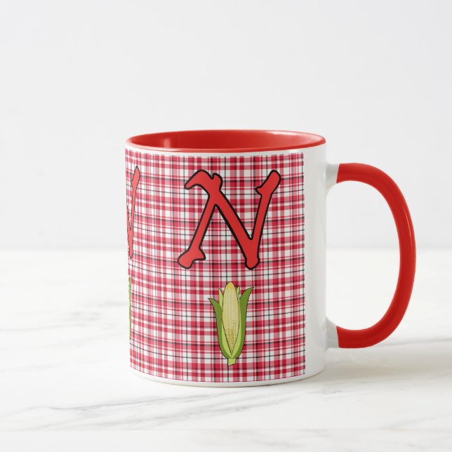 Nebraska Red 15 oz Ringer Mugg (Höger)