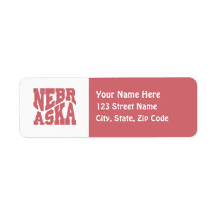 Nebraska Returadress Etikett