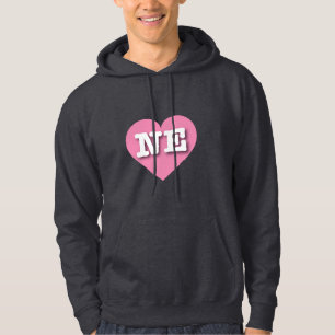 Nebraska Rosa Heart - I kärlek NE Hoodie
