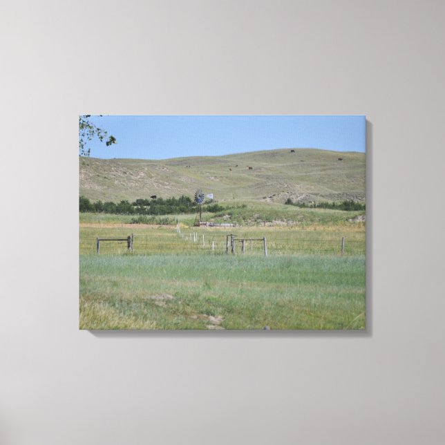 Nebraska Sandhills Wrapped Canvas (Framsida)