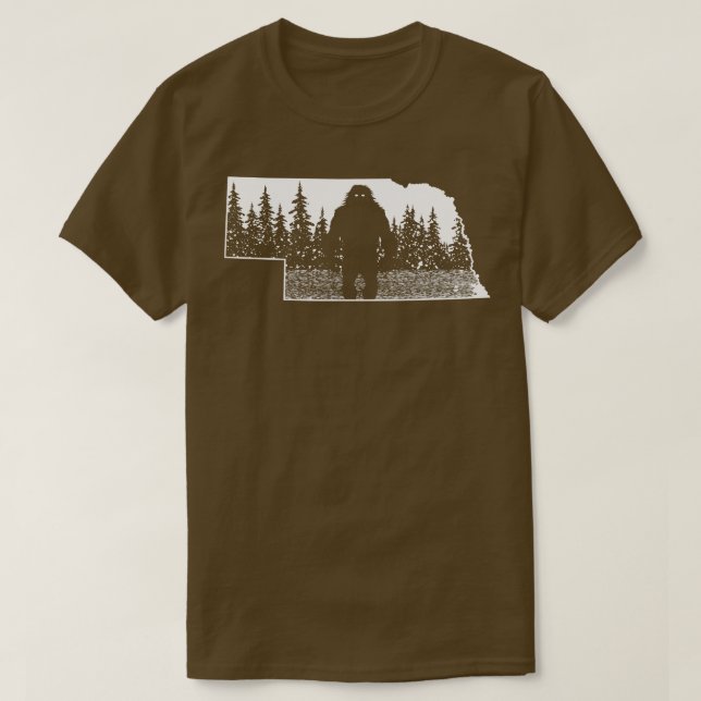 Nebraska Sasquatch T Shirt (Design framsida)