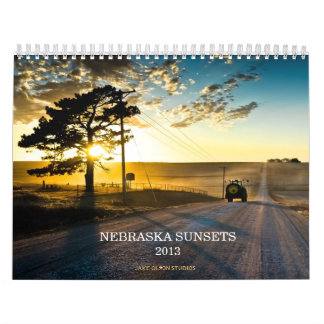 Nebraska solnedgångar 2013 kalender