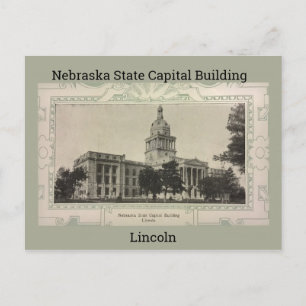 Nebraska State Capital Byggnad Vykort