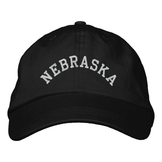 Nebraska State Embroized Broderad Keps (Framsida)