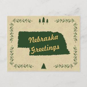 Nebraska State-julheldagsmöten Helg Vykort