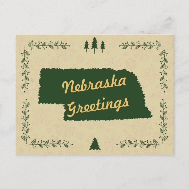Nebraska State-julheldagsmöten Helg Vykort (Framsida)