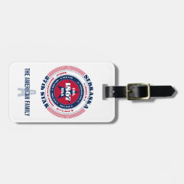 Nebraska State Personlig Gift Luggage Tag Bagagebricka