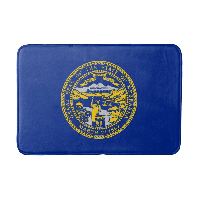 Nebraska Statlig flagga Design Badrumsmatta (Framsidan)