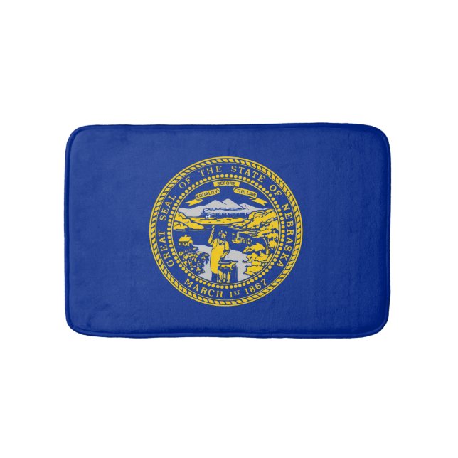 Nebraska Statlig flagga Design Badrumsmatta (Framsidan)