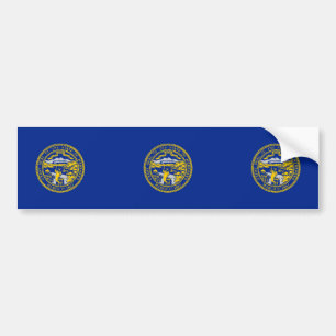Nebraska Statlig flagga Design Bildekal
