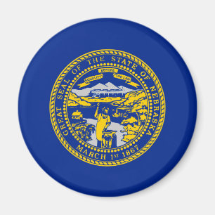 Nebraska Statlig flagga Design Magnet