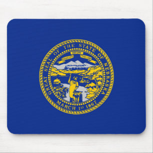 Nebraska Statlig flagga Design Musmatta
