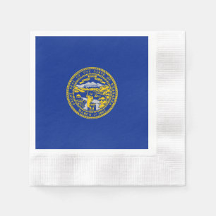 Nebraska Statlig flagga Design Pappersservett