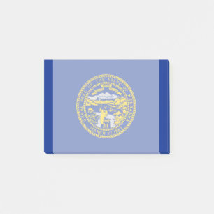 Nebraska Statlig flagga Design Post-it Block