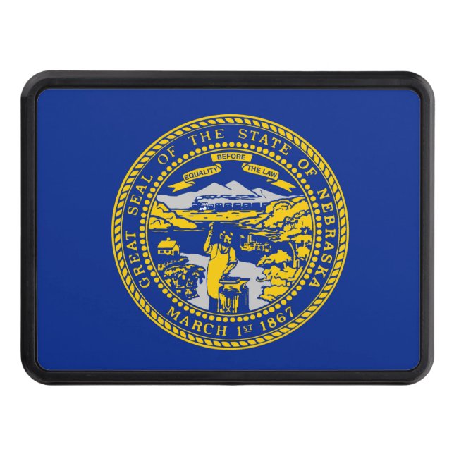 Nebraska Statlig flagga Design Skydd För Dragkrok (Framsidan)