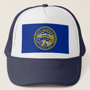 Nebraska Statlig flagga Design Truckerkeps