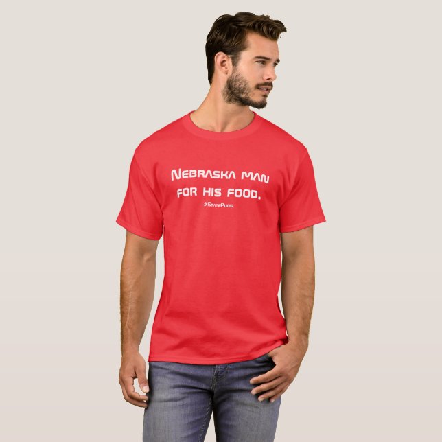 Nebraska statlig vitsskjorta t-shirt (Hel framsida)