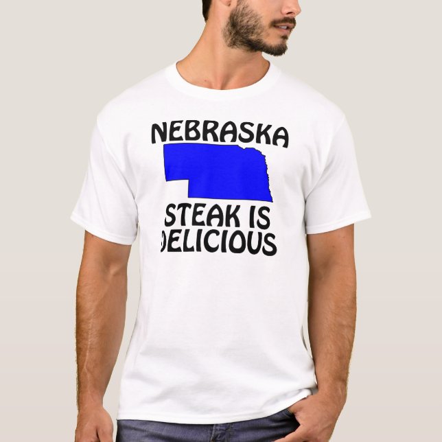 Nebraska - Steak är utsökt T-shirt (Framsida)