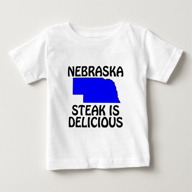 Nebraska - Steak är utsökt Tee (Framsida)