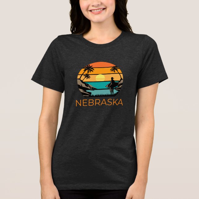 Nebraska: Surfarnas paradis T Shirt (Framsida)