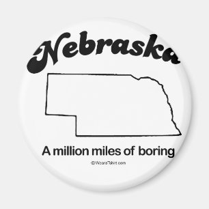 NEBRASKA - T-tröja och Gea "NEBRASKA för STATLIG Magnet