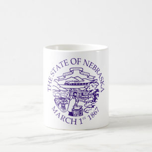 Nebraska-tecken Kaffemugg