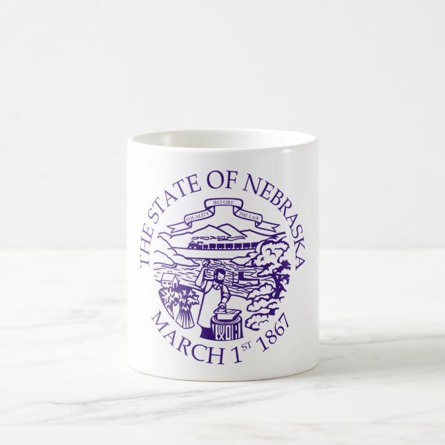 Nebraska-tecken Kaffemugg (Center)