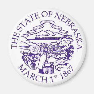 Nebraska-tecken Magnet