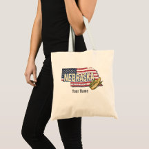 Nebraska United Stater Retro State Karta Vintage U