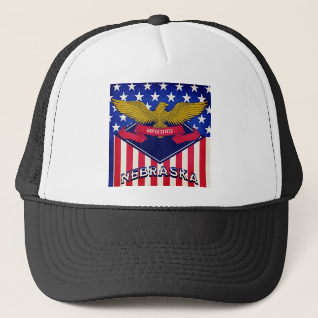 Nebraska USA flagga Keps (Framsida)