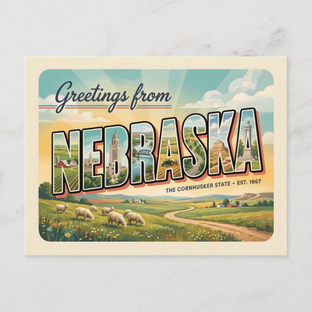 Nebraska Vykort (Framsida)