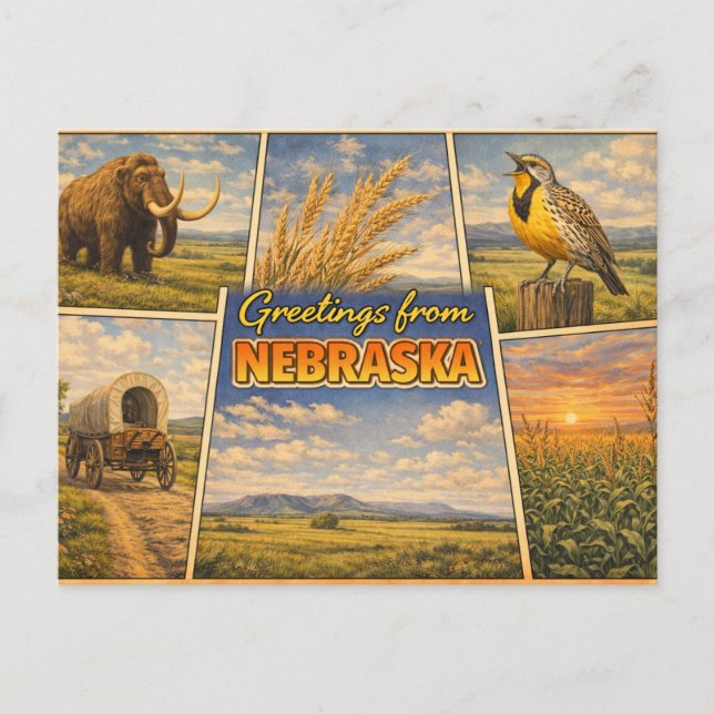Nebraska vykort (Framsida)