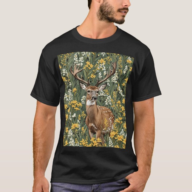 Nebraska White Tails Hjort 1 T Shirt (Framsida)