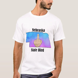 Nebraskas delstatskjorta t-shirt mitten finger fär