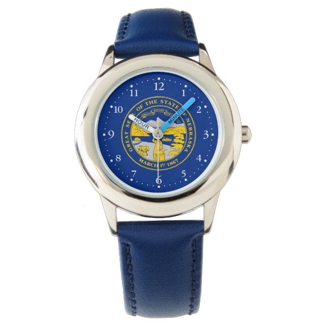 Nebraskas flagga armbandsur (Framsida)