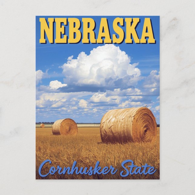 Nebraska's Golden Harvest: The Cornhusker State Vykort (Framsida)