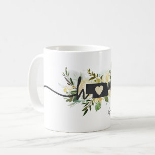 Nebraskas statliga Personlig din hemstad Rustic Kaffemugg