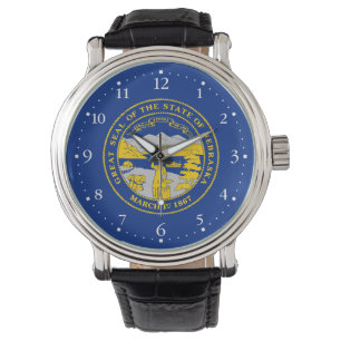 Nebraskas statsflagga armbandsur