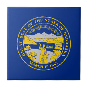 Nebraskas statsflagga kakelplatta